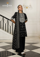 Monochrome by Asim Jofa Unstitched 3 Piece Lawn AJMCH-10