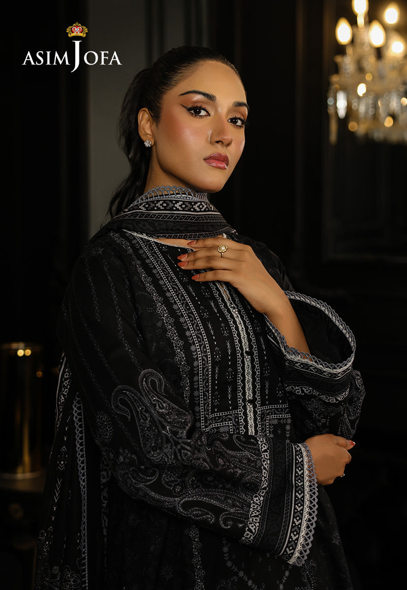 Monochrome by Asim Jofa Unstitched 3 Piece Lawn AJMCH-18