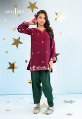 Asim Jofa Stitched 2 Piece Kids Luxury Pret Suit-AJKLP-02