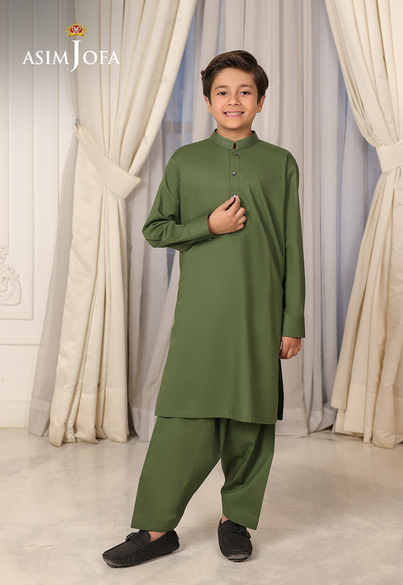 Ethnic Rtw By Asim Jofa Kids Stitched 2 Piece Collection'2025-Ajbsk-03
