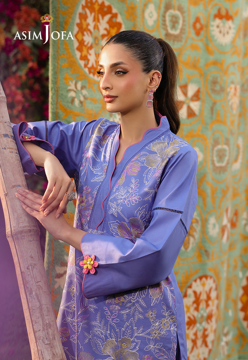 The Minimal Pret By Asim Jofa Stitched 2 Piece Cambric Collection-AJPB-180