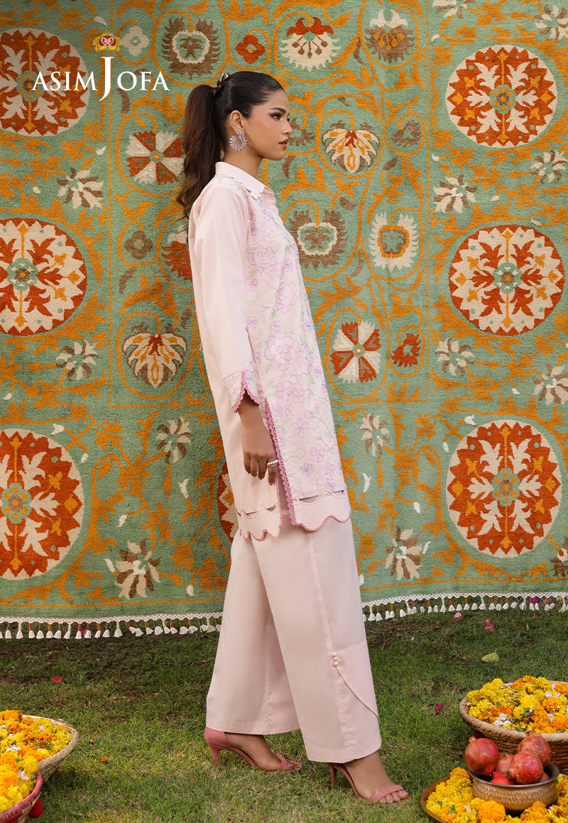 The Minimal Pret By Asim Jofa Stitched 2 Piece Cambric Collection-AJPB-182