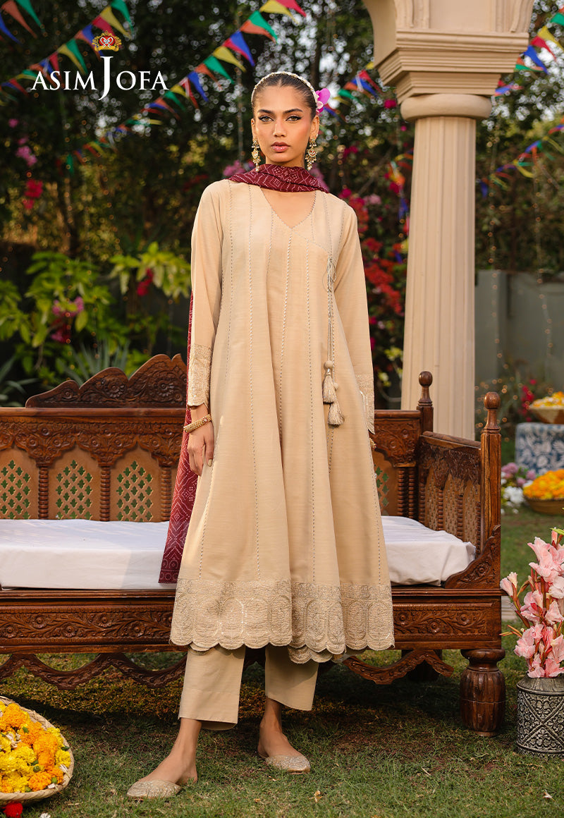The Minimal Pret By Asim Jofa Stitched 3 Piece Formals Collection-AJPB-184