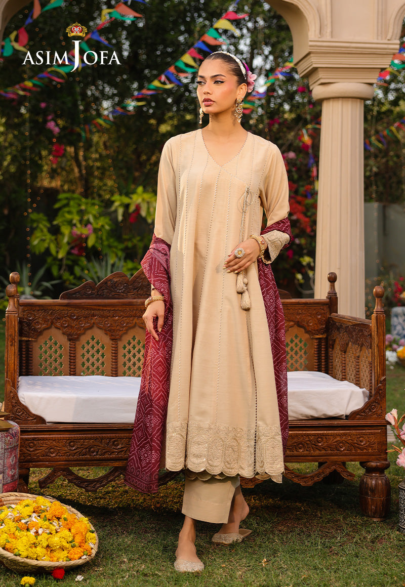 The Minimal Pret By Asim Jofa Stitched 3 Piece Formals Collection-AJPB-184