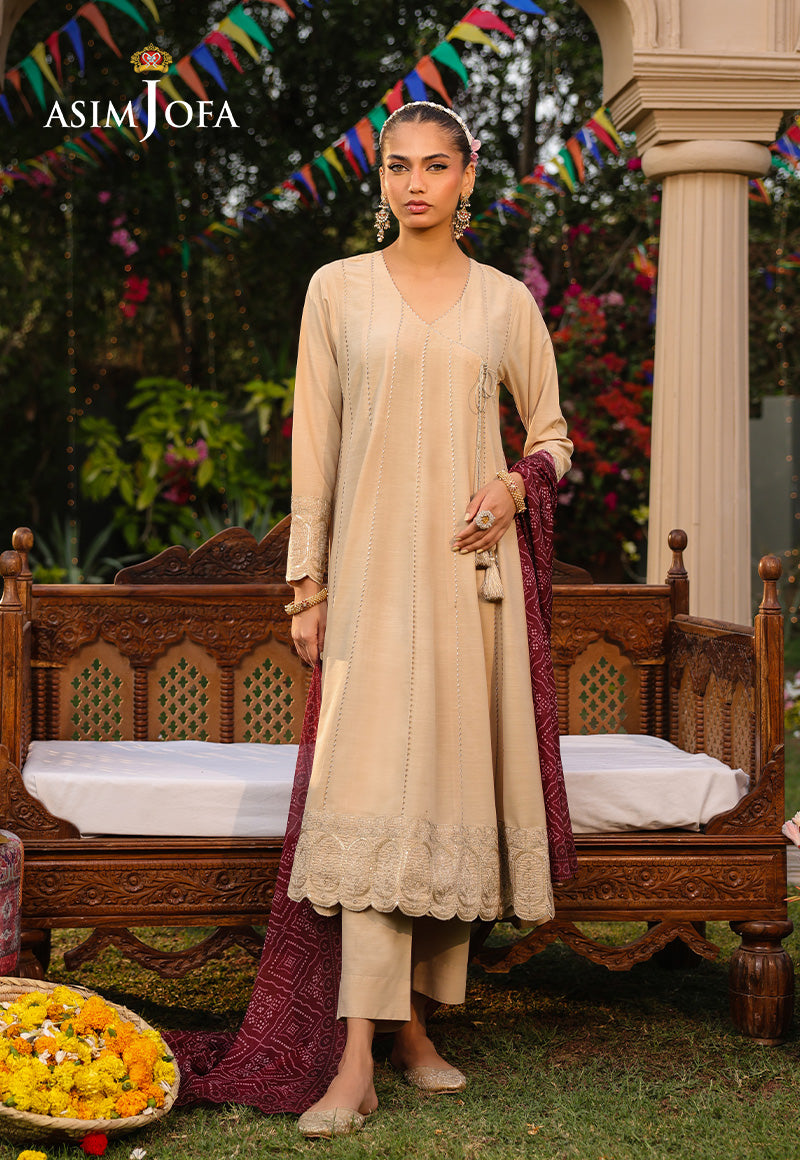 The Minimal Pret By Asim Jofa Stitched 3 Piece Formals Collection-AJPB-184
