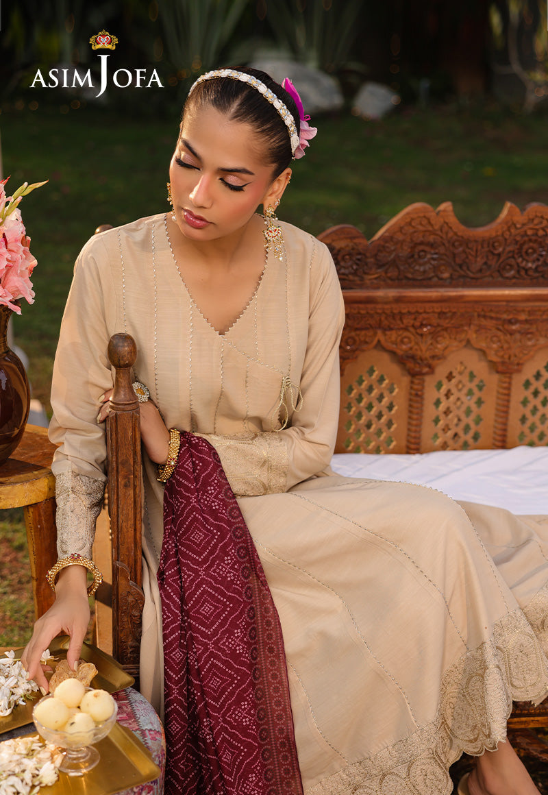 The Minimal Pret By Asim Jofa Stitched 3 Piece Formals Collection-AJPB-184