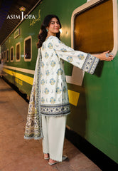Asim Jofa Eid Essentials Ajubf-68 Digital Printed Lawn 3 Pcs