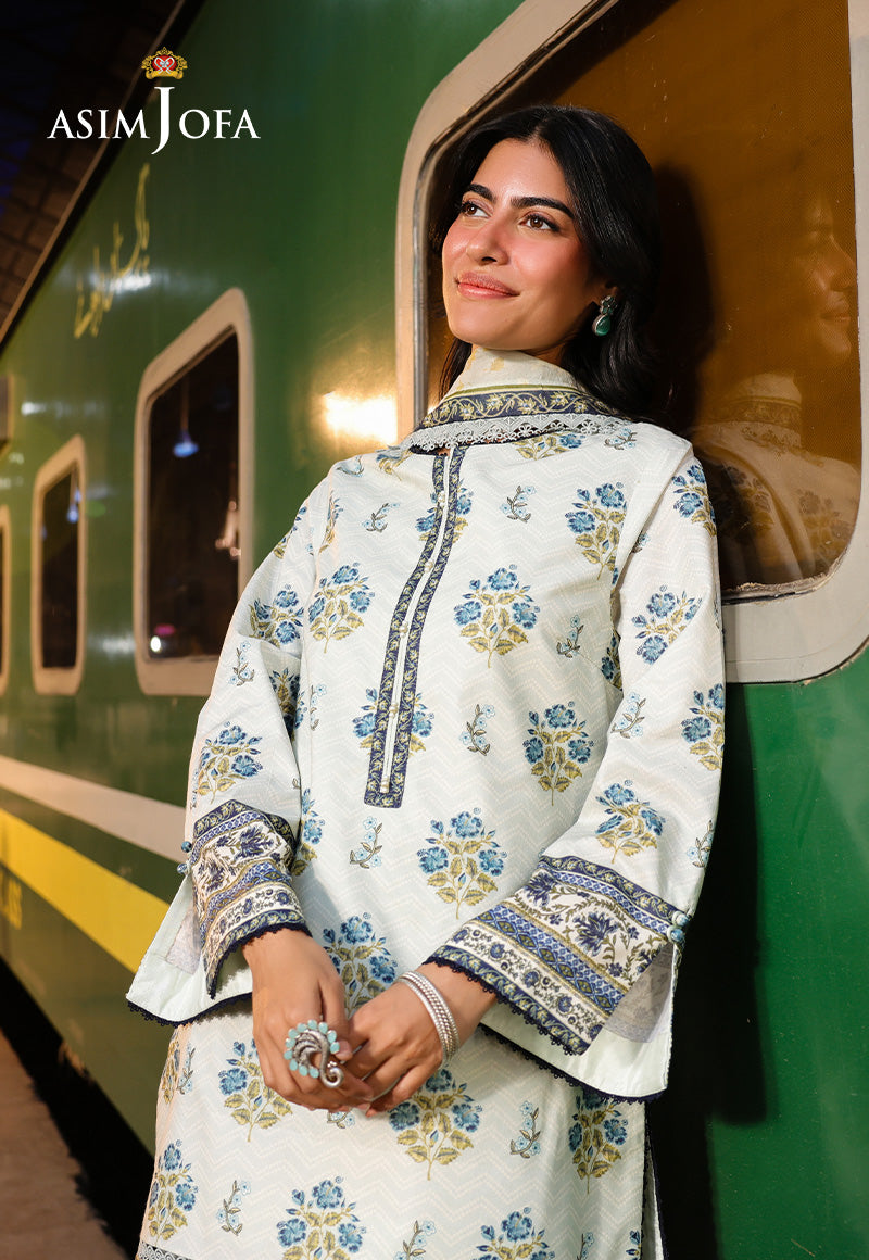 Asim Jofa Eid Essentials Ajubf-68 Digital Printed Lawn 3 Pcs