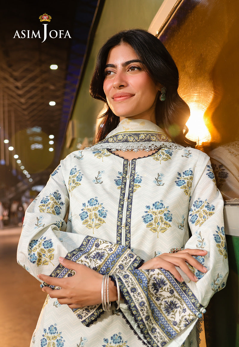 Asim Jofa Eid Essentials Ajubf-68 Digital Printed Lawn 3 Pcs