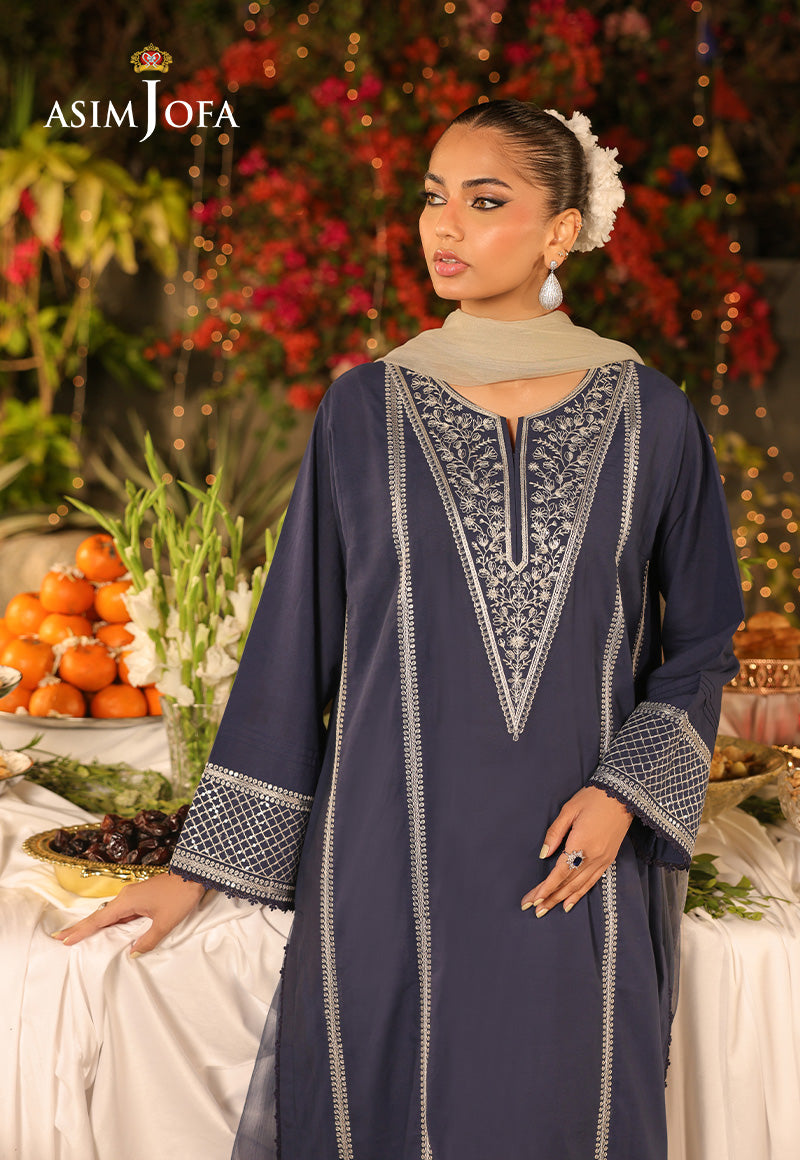 The Minimal Pret By Asim Jofa Stitched 2 Piece Cambric Collection-AJPB-179