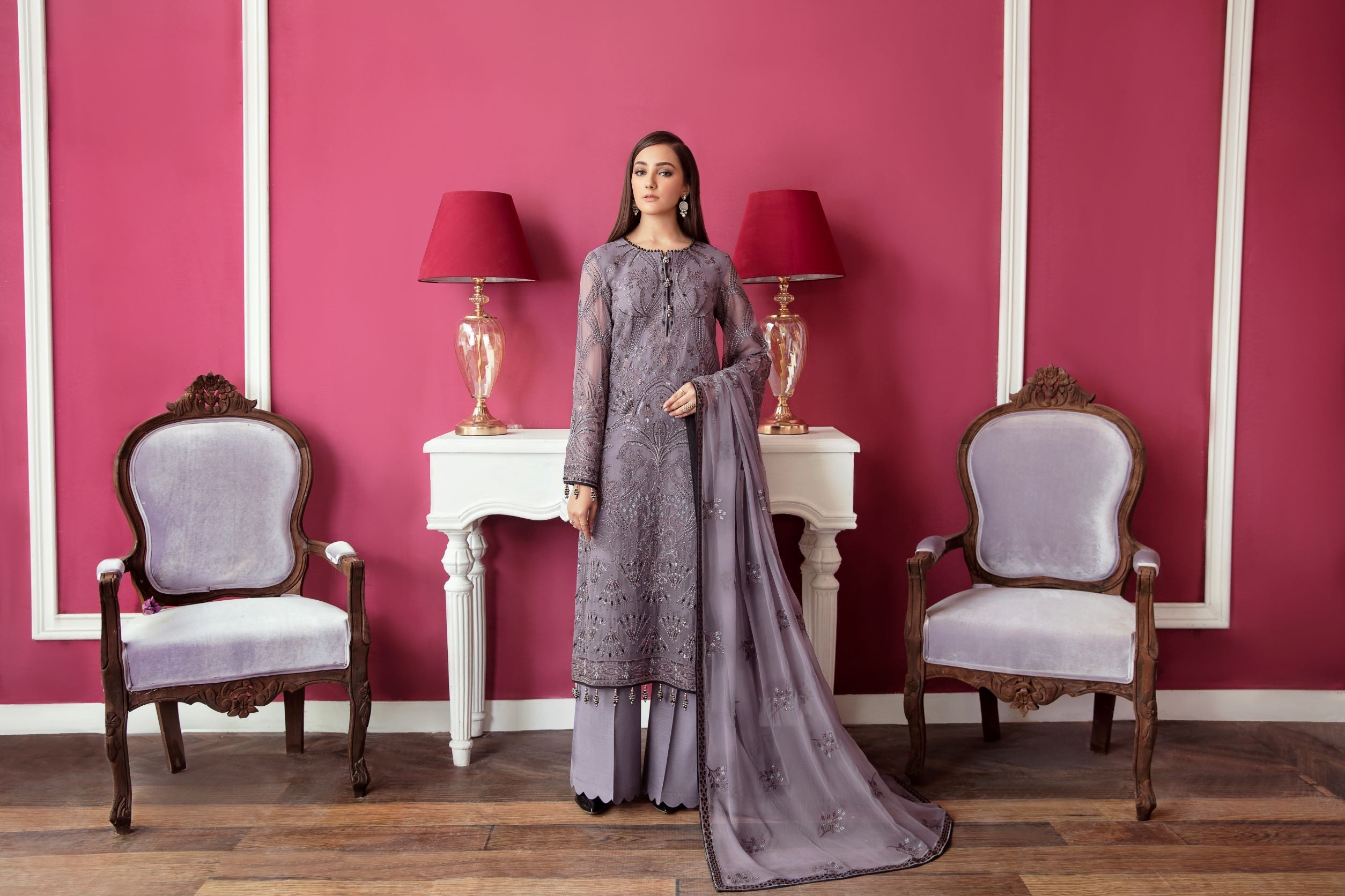 Safeera By Flossie Unstitched 3 Piece Formals Vol-09 Collection'2025-Excalibur (A)