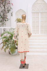 Oswah By Suntex Stitched 2 Piece Co Ords Printed Lawn Suit-Cream