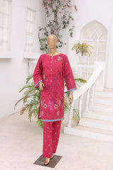 Oswah By Suntex Stitched 2 Piece Co Ords Printed Lawn Suit-Magenta