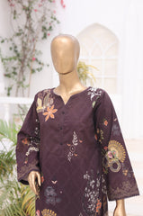 Oswah By Suntex Stitched 2 Piece Co Ords Printed Lawn Suit-Plum