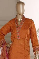 Sada Bahar Stitched 3 Piece The Luxury Chikankari Edit Vol-01 Suit-EDITS-02- GOLDEN