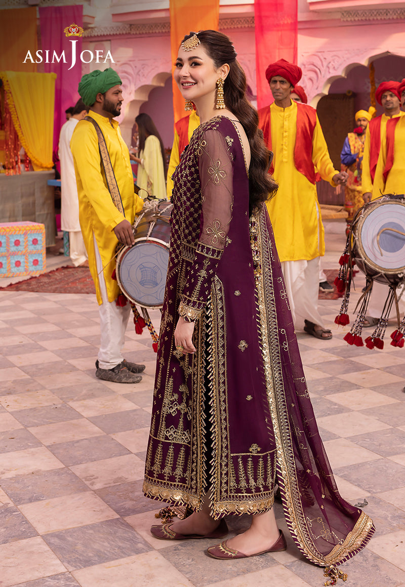 Asim Jofa Dastaan Ajda-03 Embroidered Chiffon 3 Pcs