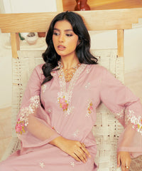 Vasl Pre Winter By Kross Kulture Stitched 2PC - Embroidered Cotton Silk Suit Suit-0001733-SML-TPK