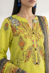 Isla By Dor Stitched 3 Piece Emb Lawn Collection'2026-S26-VI-02