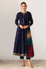 Zarif Unstitched 3 Piece Emb Lawn Summer Suit-ZF-02-Ruelle