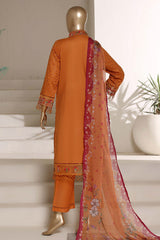 Sada Bahar Stitched 3 Piece The Luxury Chikankari Edit Vol-01 Suit-EDITS-02- GOLDEN