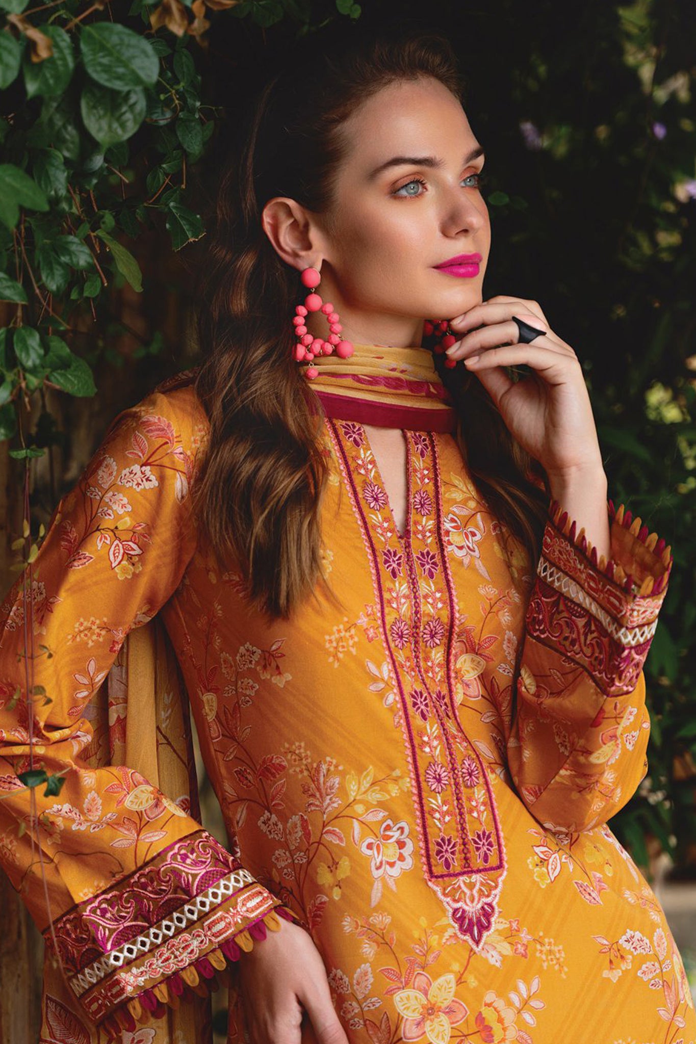 The Enchanted Garden By Gulaal Unstitched 3 Piece Lawn Vol-02 Collection'2024-GL-02-Florence