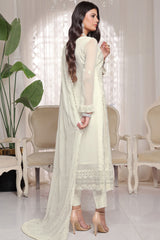 Myra By Soghat Stitched 3 Piece Luxury Emb Chiffon Collection'2025-Myra-02-Off White
