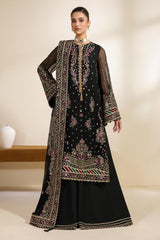 Meraki By Zarif Unstitched 3 Piece Luxury Formals Chiffon Edit Suit-ZR-MEK-02-MESHKI