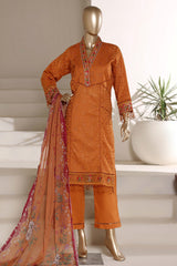 Sada Bahar Stitched 3 Piece The Luxury Chikankari Edit Vol-01 Suit-EDITS-02- GOLDEN