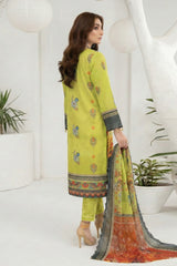 Isla By Dor Stitched 3 Piece Emb Lawn Collection'2026-S26-VI-02