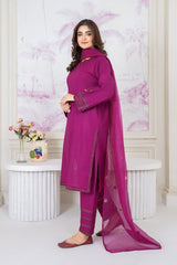Tiraz Stitched 3 Piece Summer Suit-Hala
