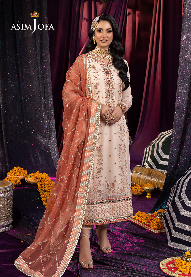 Asim Jofa Dastaan Ajda-13 Embroidered Chiffon 3 Pcs