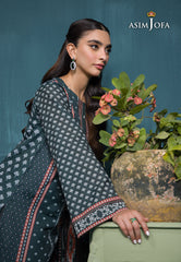 Asim Jofa Gul Rung Pret Collection Ajgr-11 Printed Swiss Lawn 3 Pcs