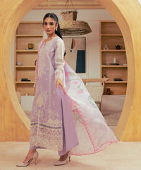 Vasl Pre Winter By Kross Kulture Stitched 3PC - Embroidered Cambric Suit Suit-0001695-SML-Lac