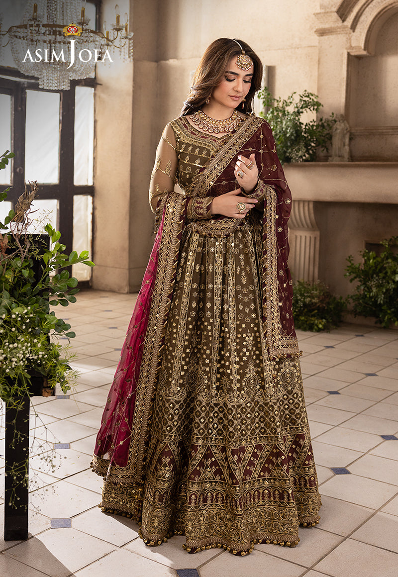 Asim Jofa Khwab-e-Naubahar Ajnb-11 Embroidered Chiffon 3 Pcs