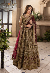 Asim Jofa Khwab-e-Naubahar Ajnb-11 Embroidered Chiffon 3 Pcs