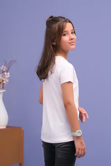 Sprinkles Stitched 1 Piece Summer Shirts Kids Collection'2025-Baby Pink Lemonade Print Tee