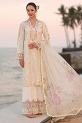 Noor By Saadia Asad Unstitched 3 Piece Eid Luxury Laserkari Collection'2025-03-A