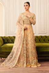 Hemline By Mushq Unstitched 3 Piece Aura Debut Wedding Collection'2024-03-Chamois