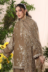 Irha By Guzel Stitched 3 Piece Luxury Cotton Suit-03-Farmeen