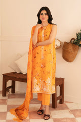 Festive Edit By Sahar Unstitched 3 Piece Emb Lawn Collection-03-Marmalade Meadow