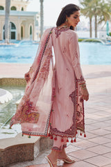 Wes By Farah Talib Aziz Unstitched 3 Piece Luxury Summer Collection-03-Priscilla Tea Pink