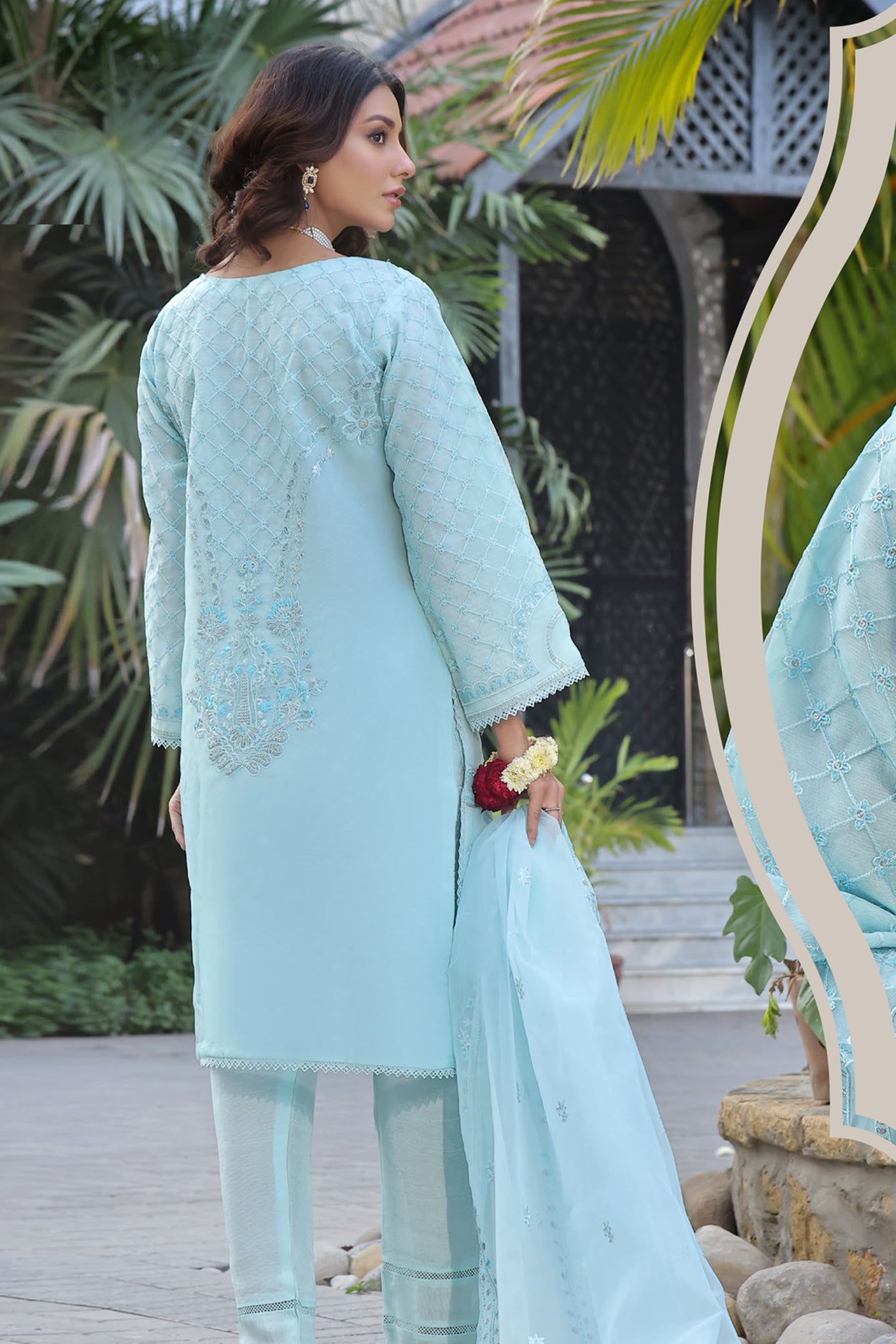 Kahani By Guzel Stitched 3 Piece Festive Formals Organza Collection'2024-03-Qissa