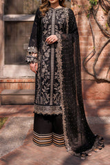 Kaavish By Farasha Unstitched 3 Piece Eid Festive Lawn Collection'2024-03-Raven Aura