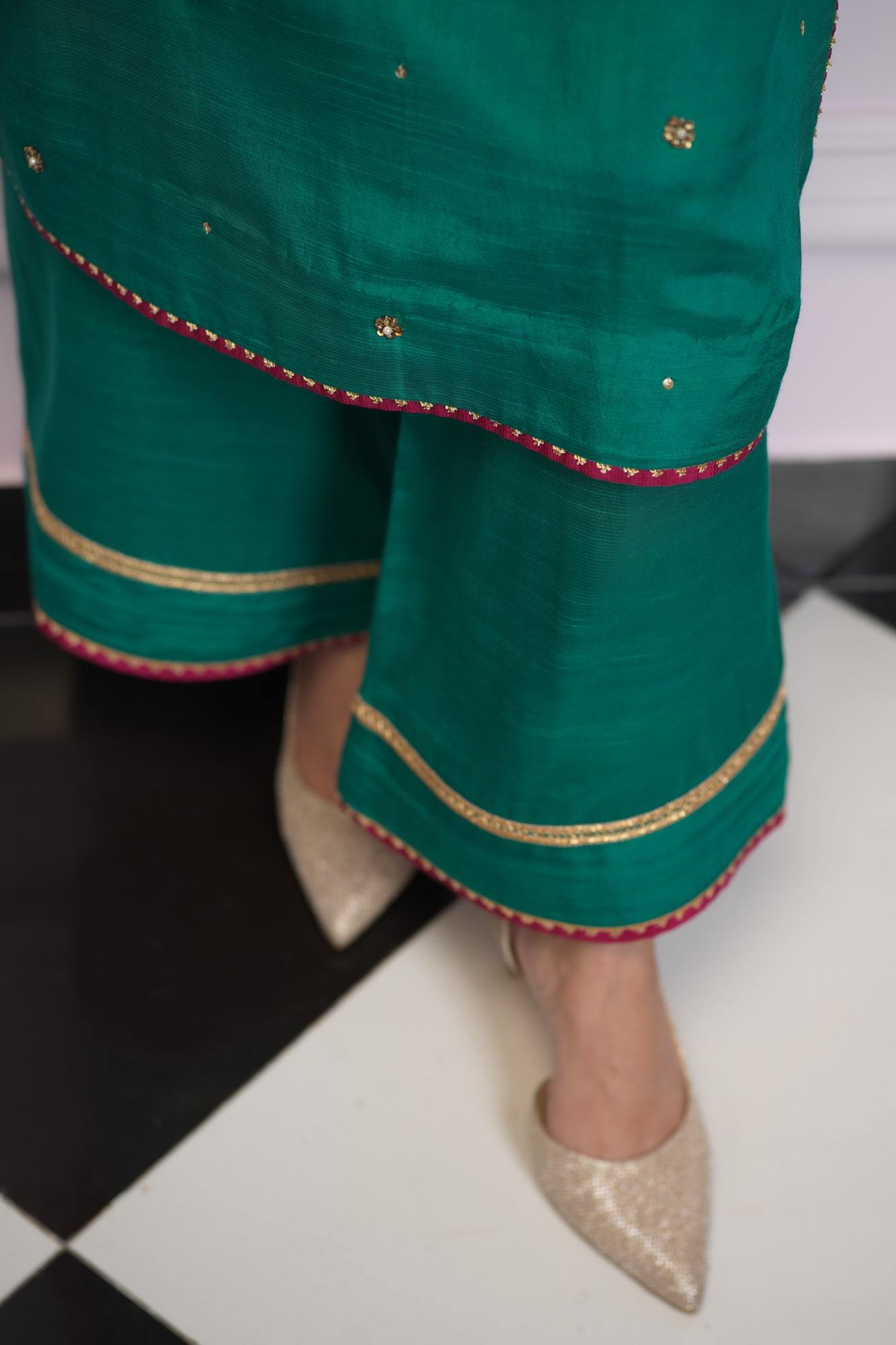 Gehna By Zaaviay Stitched Panna (Three Piece)