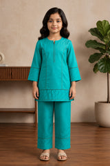 Aroob Stiched 2 Piece Elegant Fit Solids Suit-D-0300-GREEN