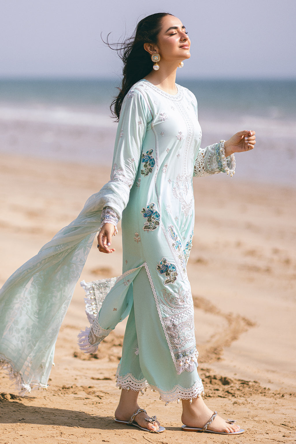 Zarposh Unstitched 3 Piece Summer Collection-Divine