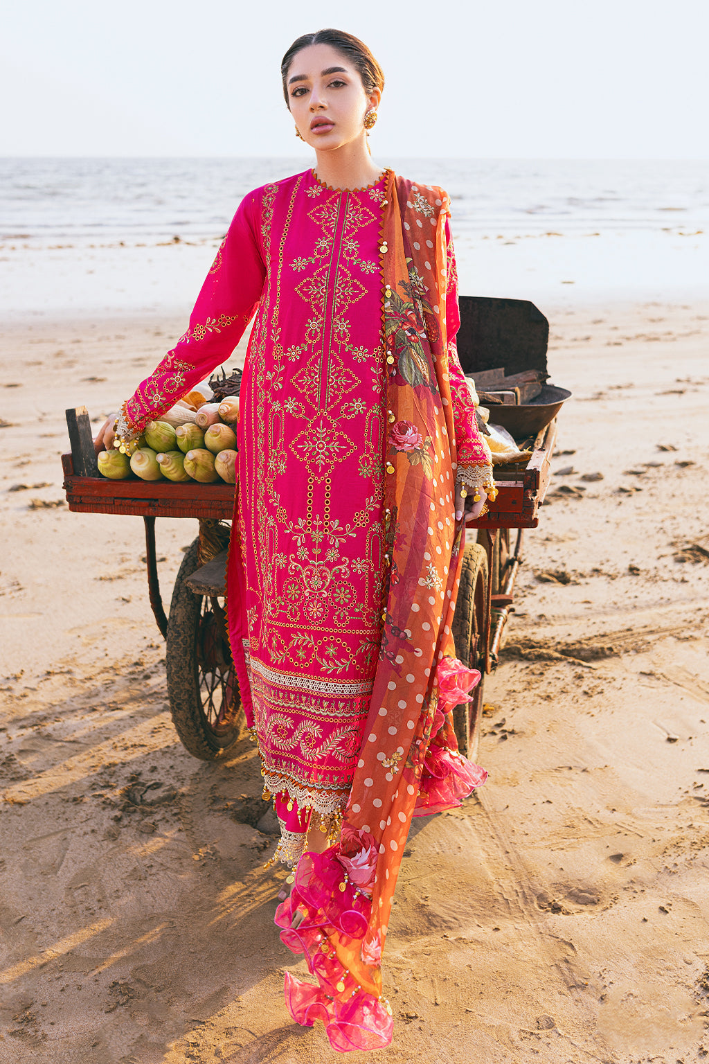 Zarposh Unstitched 3 Piece Summer Collection-Zinnia