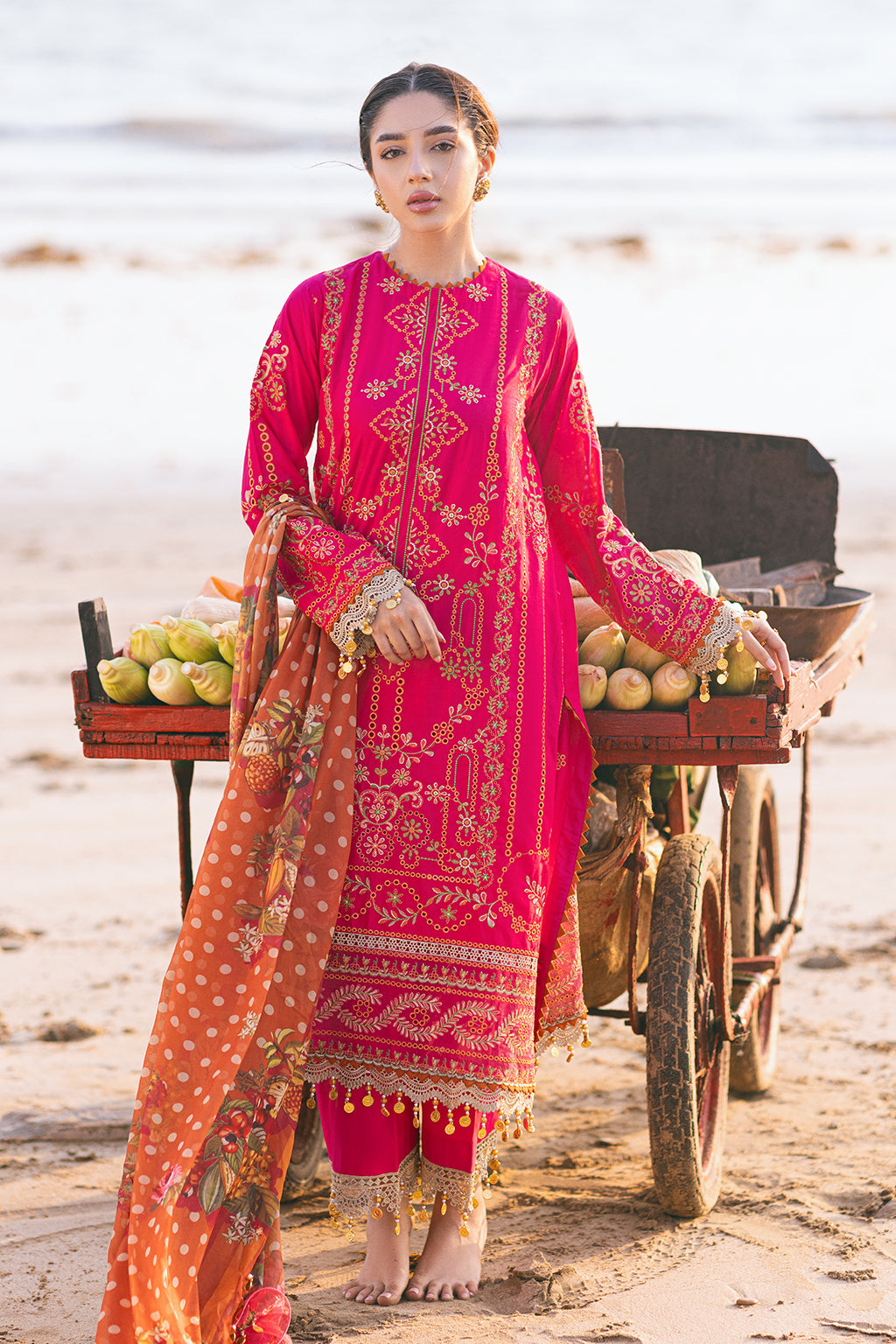 Zarposh Unstitched 3 Piece Summer Collection-Zinnia