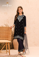 Asim Jofa Velvet Kids Pret Ajkv-02 Embroidered Velvet 3 Pcs