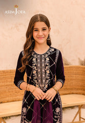 Asim Jofa Velvet Kids Pret Ajkv-08 Embroidered Velvet 3 Pcs